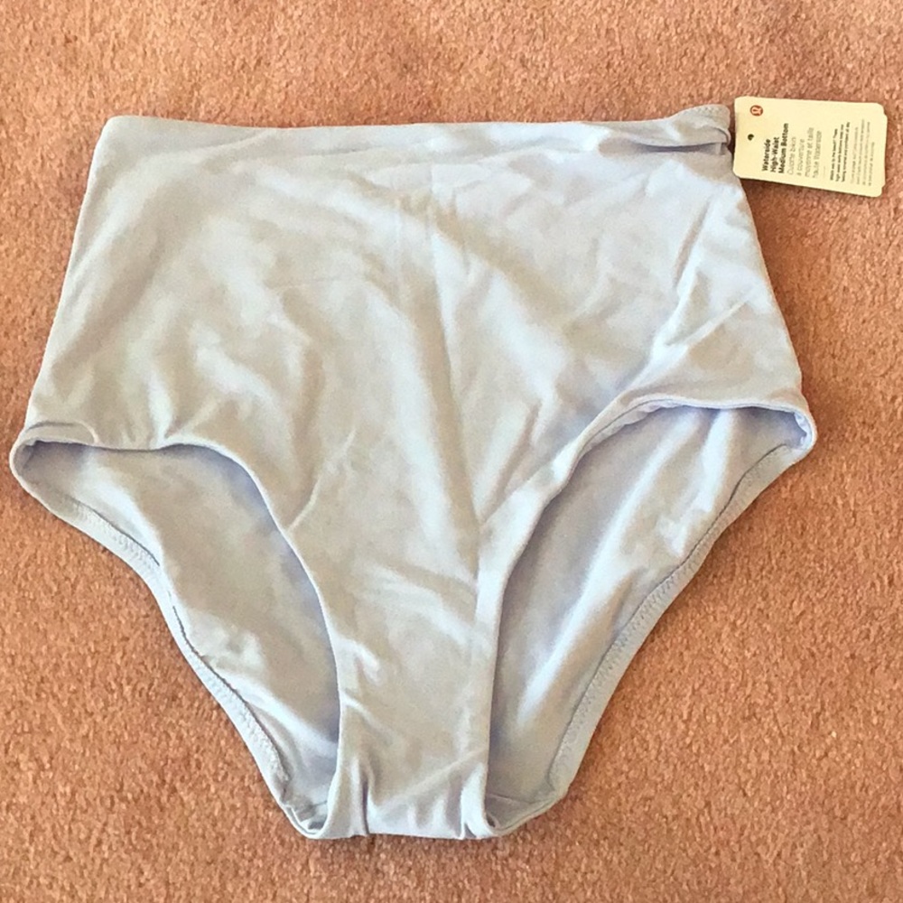Lululemon athletica purple lilac waterside high waist medium bottom swim bikini